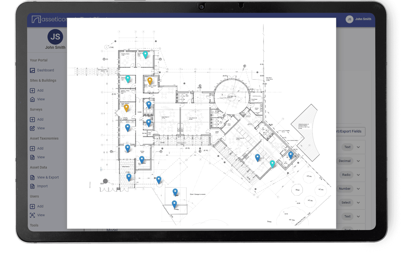 Map view tablet